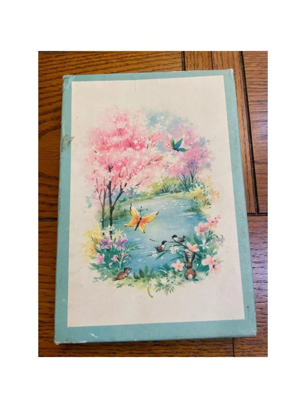 11 Vintage 1950s Greeting Cards Envelopes Original Box Glitter Unused MCM